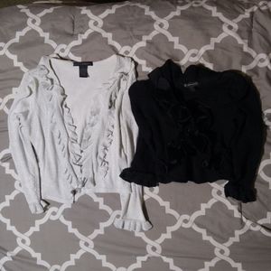 Bundle Of Two Dressy Cropped Cardigans